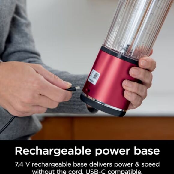 Ninja Blast 18oz Portable Blender & Accessories- Metallic Red - Picture 3 of 8